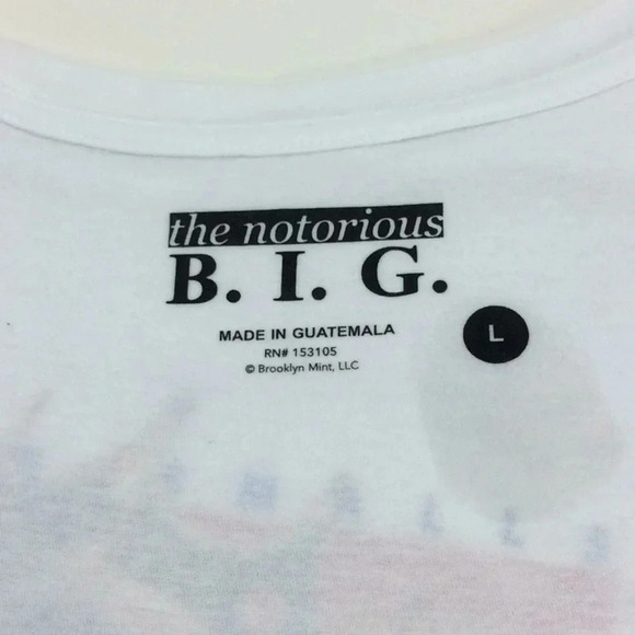 the notorious B.I.G. Biggie Smalls Crop Top TShirt - Picture 6 of 6
